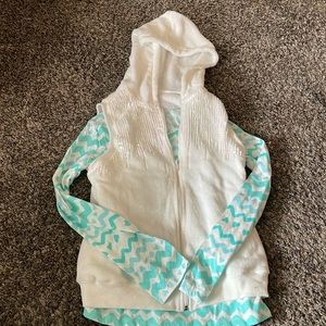 Self esteem girls vest/ long sleeve shirt combo, size 14 NWOT